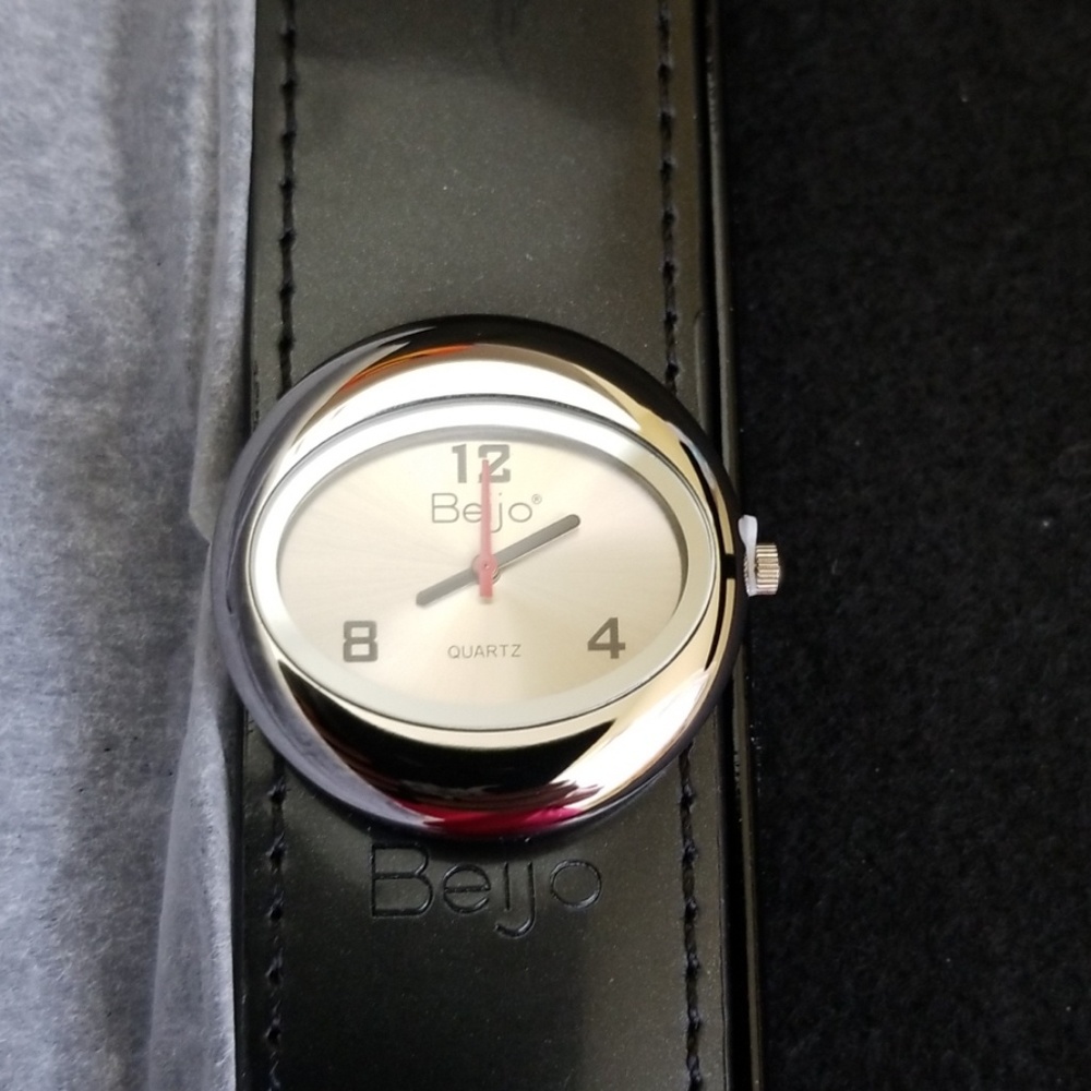 NIB Beijo Black Slap Watch